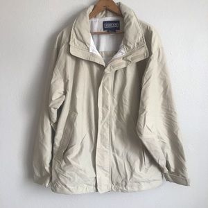 Mens Lands end packable hood jacket